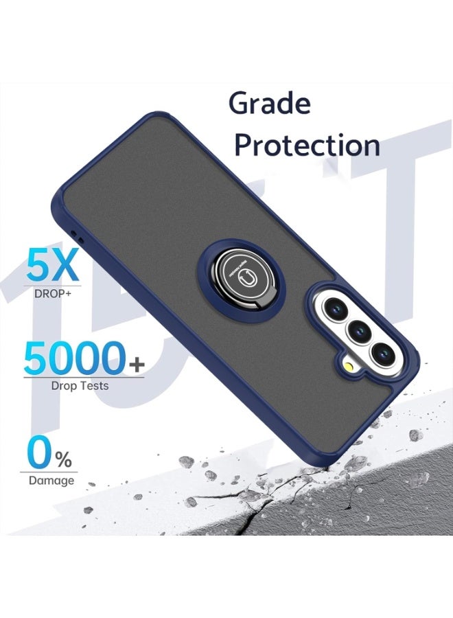 Case for Samsung Galaxy A37 5G with Ring Stand, Matte Translucent Shockproof Bumper Protective Cover for Samsung Galaxy A37 - Image 4